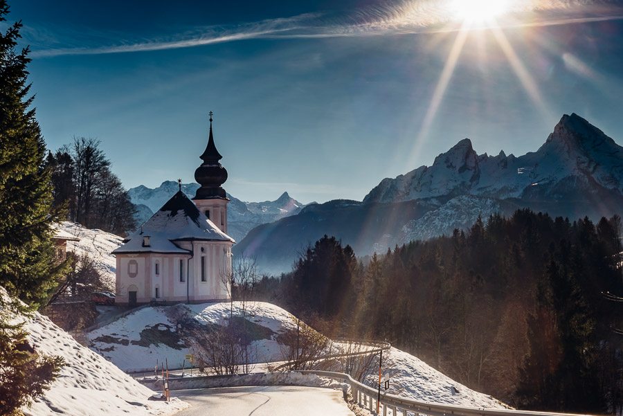 Alpen, Bayern, Berchtesgadener Land, Deutschland, Schnee, Winter